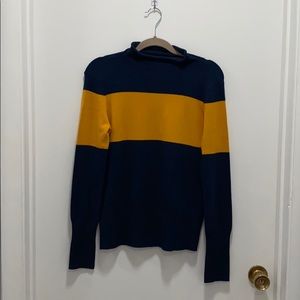 Navy and Yellow Sweater